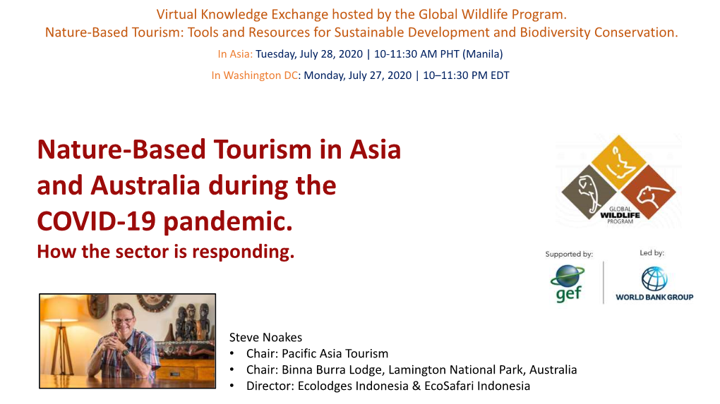 Nature-Based Tourism in Asia and Australia During the COVID-19 Pandemic