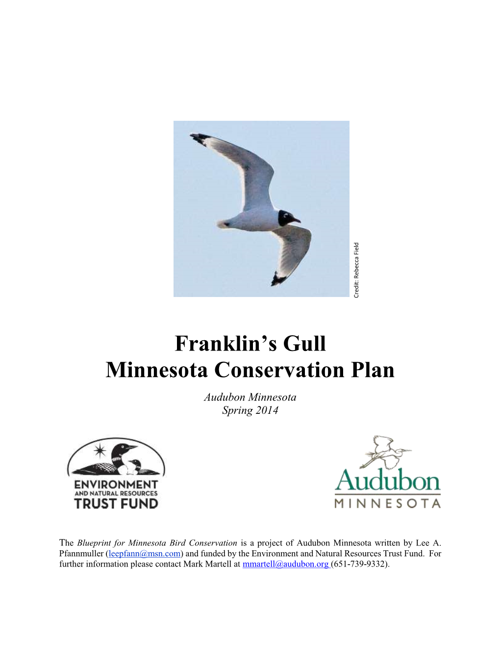 Franklin's Gull Minnesota Conservation Plan