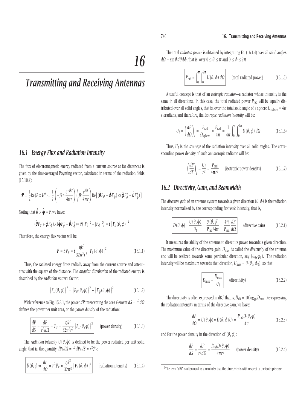 Transmitting and Receiving Antennas