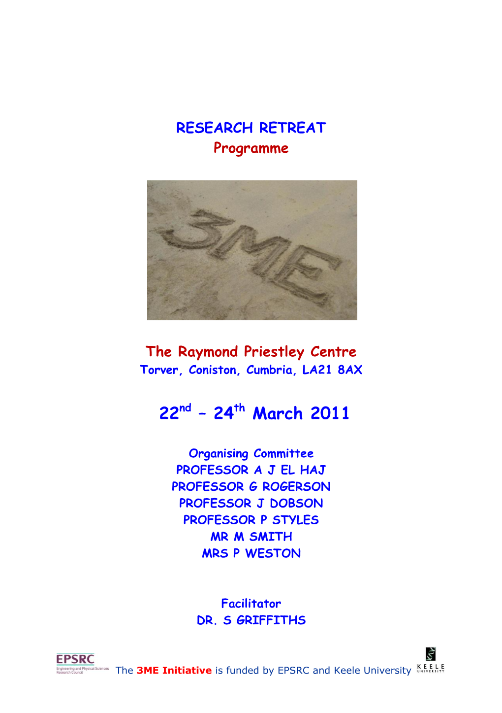 3ME Research Retreat Programme