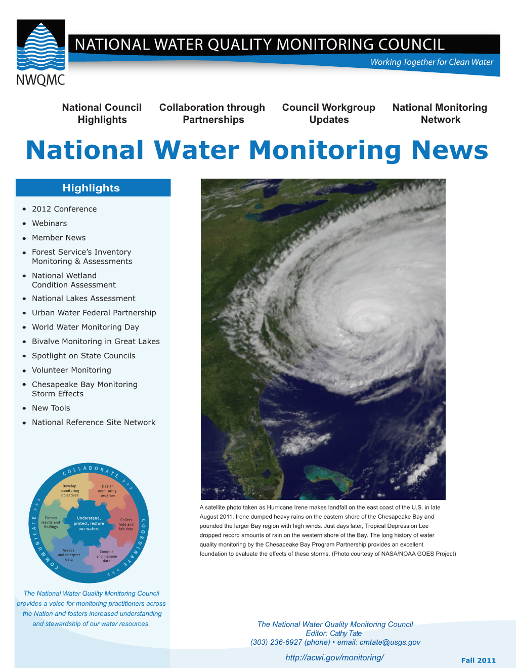 National Water Monitoring News