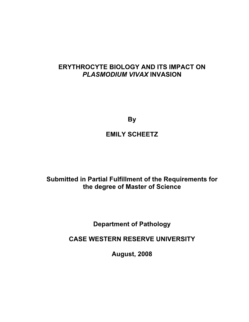 Reticulocyte Enrichment and Culturing