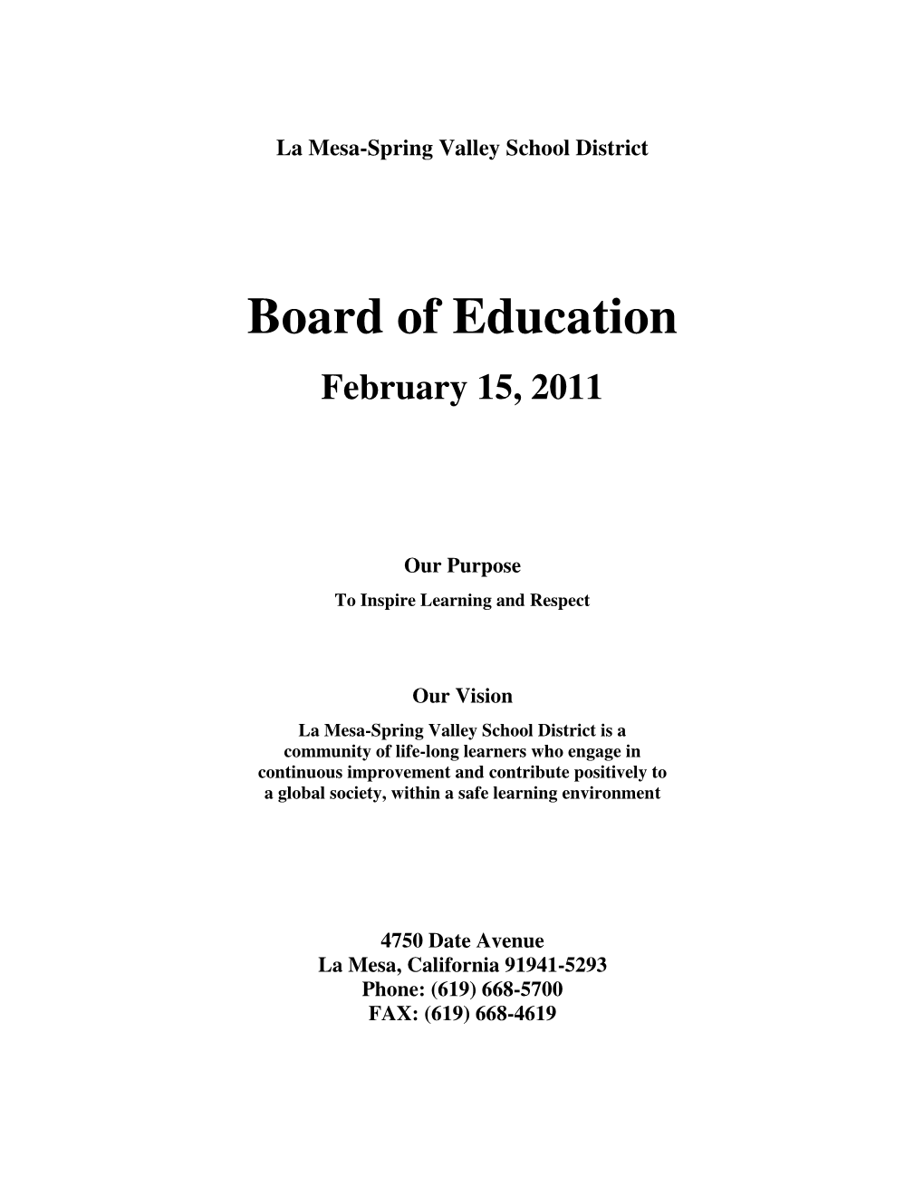 Board of Education