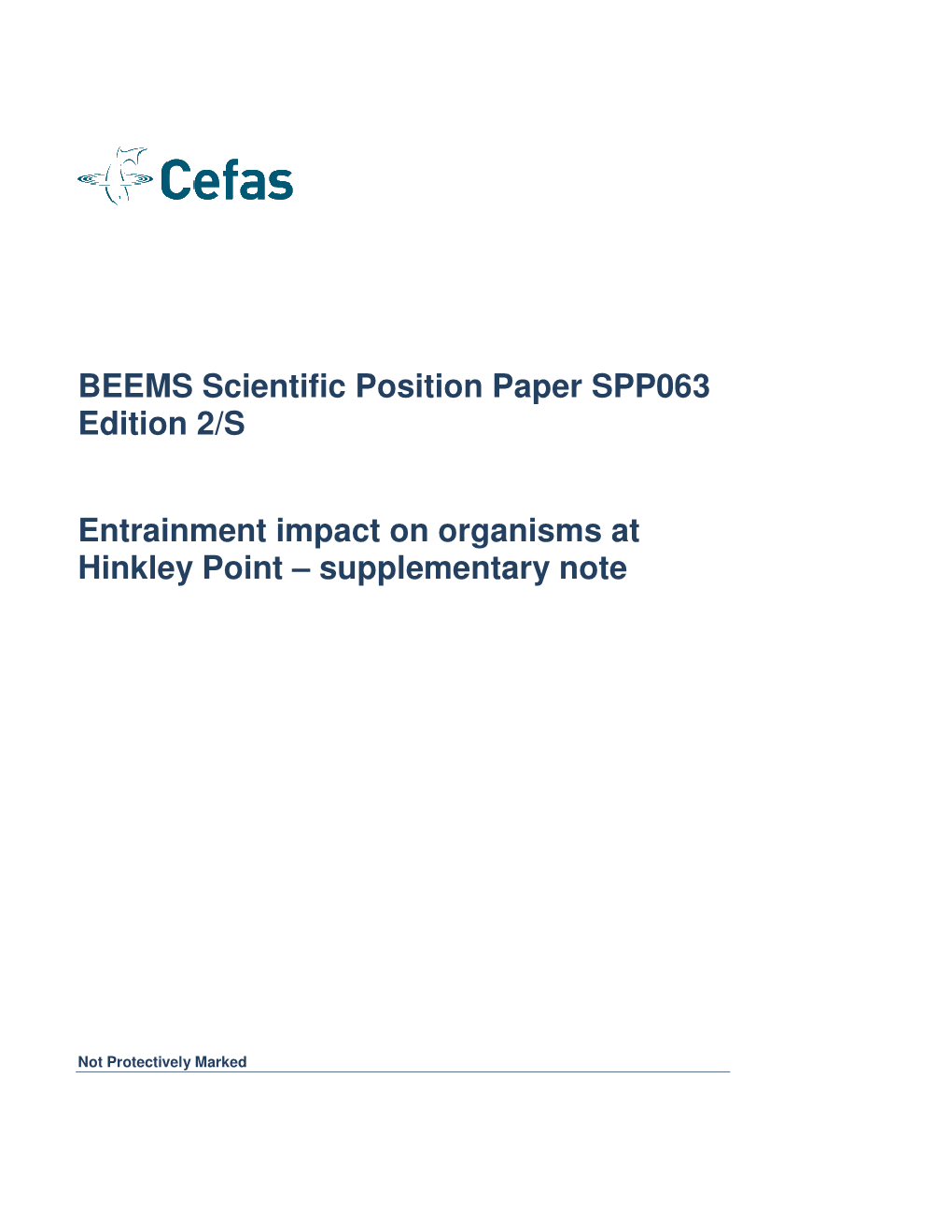 BEEMS Scientific Position Paper SPP063 Edition 2/S