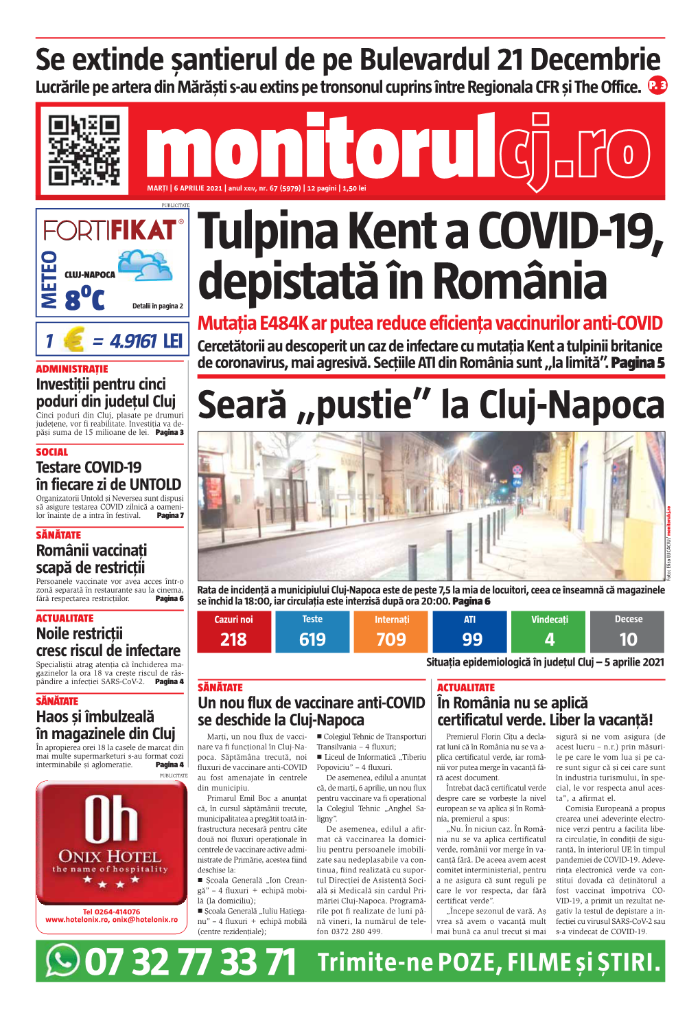 Tulpina Kent a COVID-19, Depistată În România