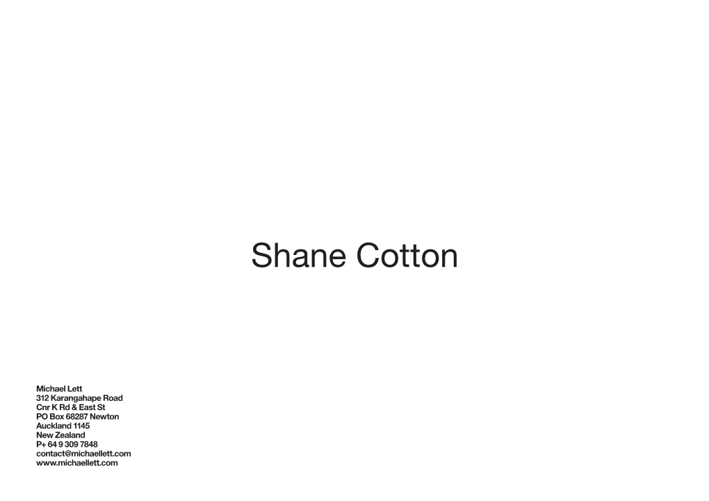 Shane Cotton