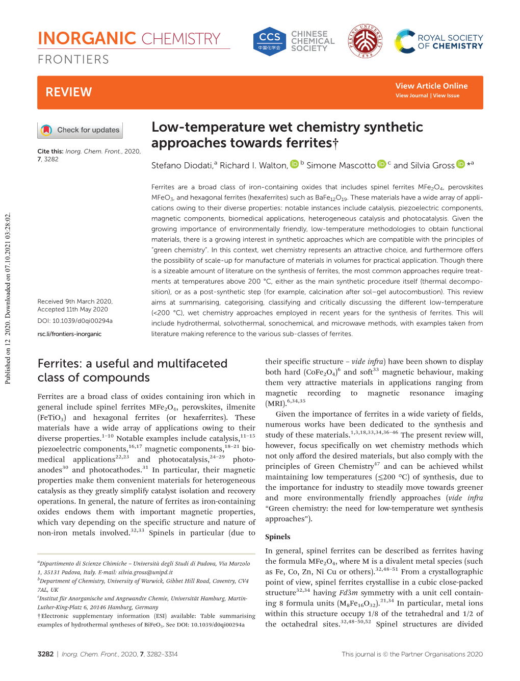 Inorganic Chemistry Frontiers