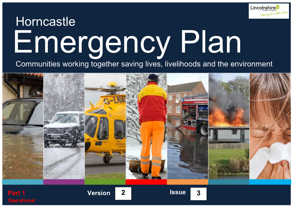 Horncastle Emergency Plan Communities Working Together Saving Lives, Livelihoods and the Environment