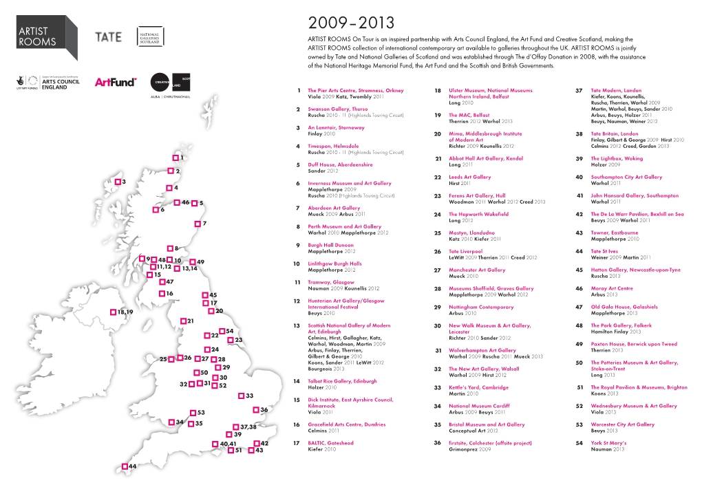 AR0022 Artist Rooms Map 2009-13 V1