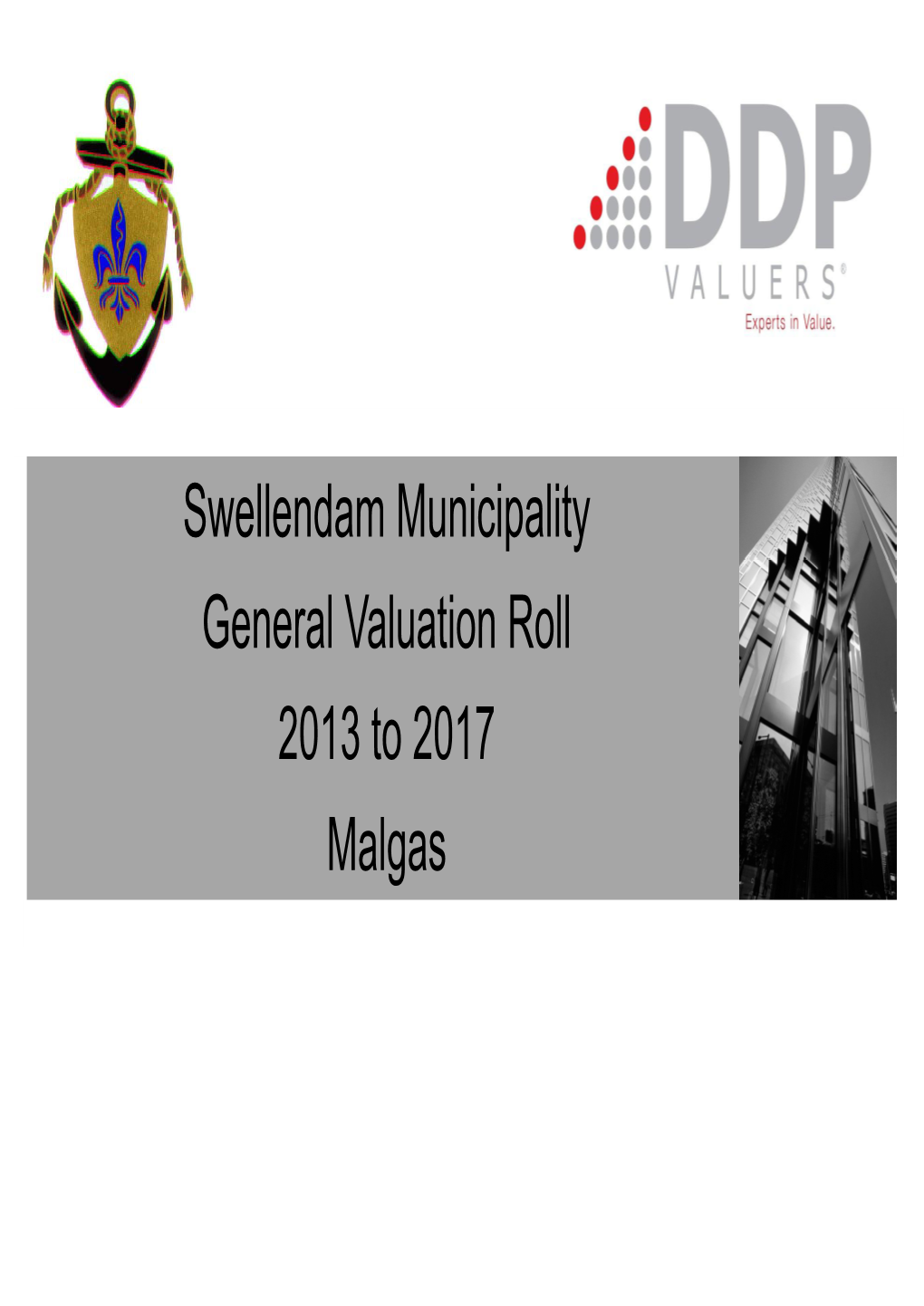 Swellendam Municipality General Valuation Roll 2013 to 2017 Malgas