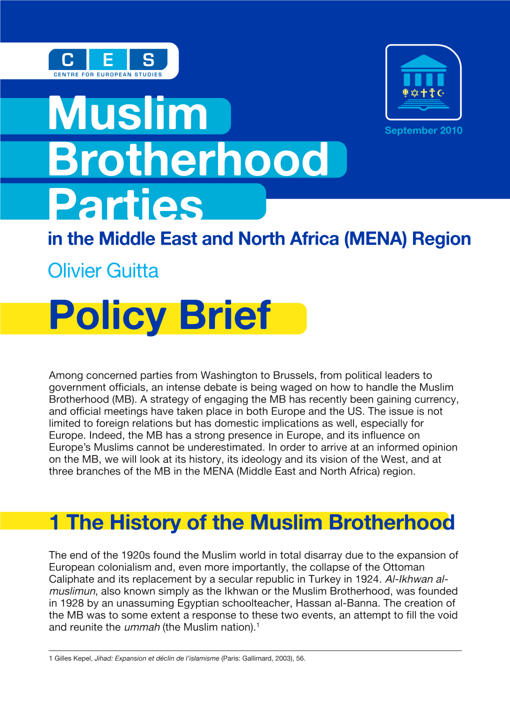 Muslim Brotherhood Parties September 2010