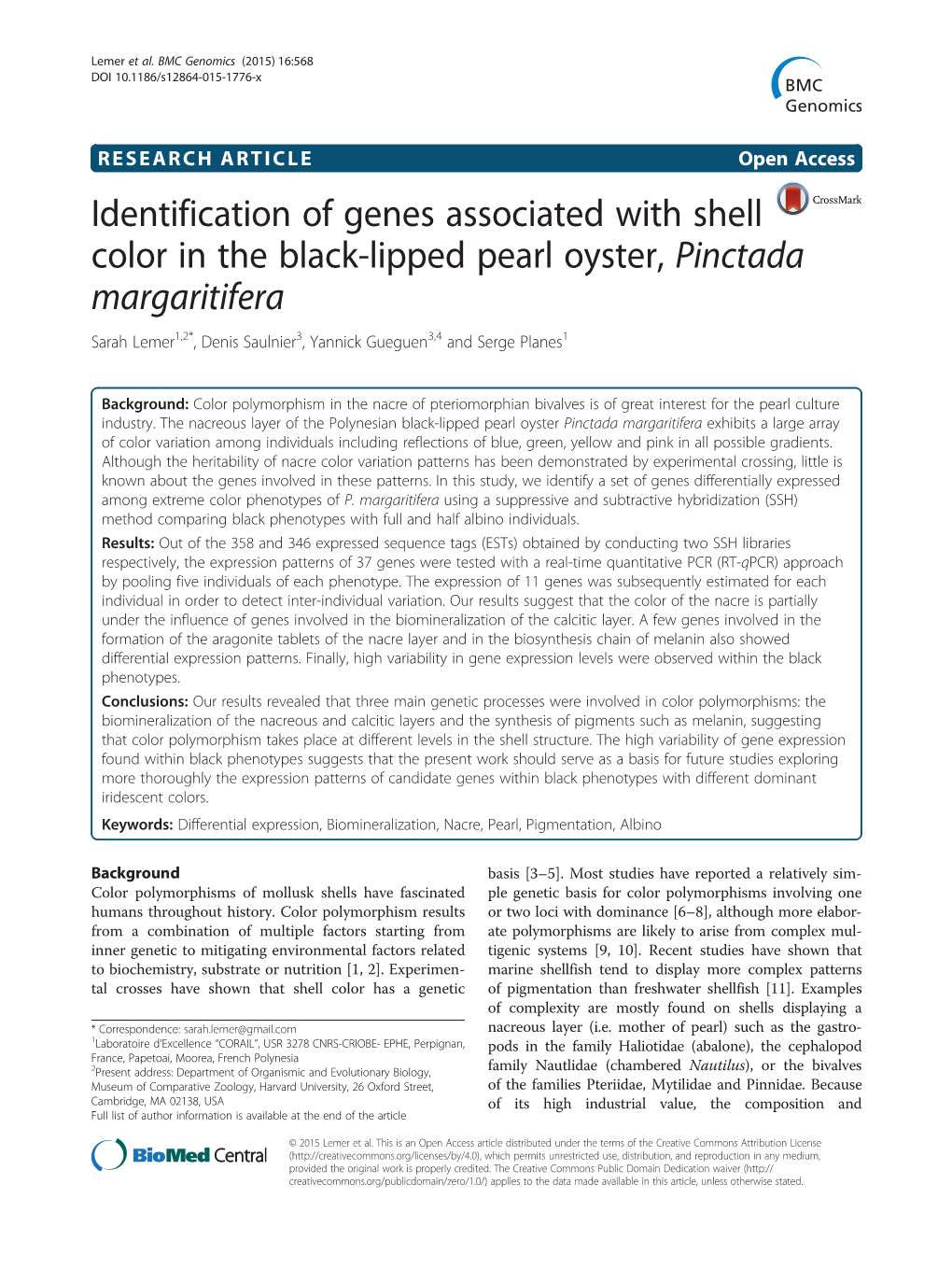 Identification of Genes Associated With