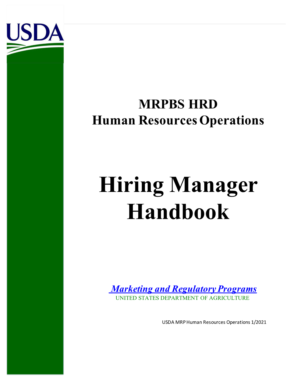 Hiring Manager Handbook