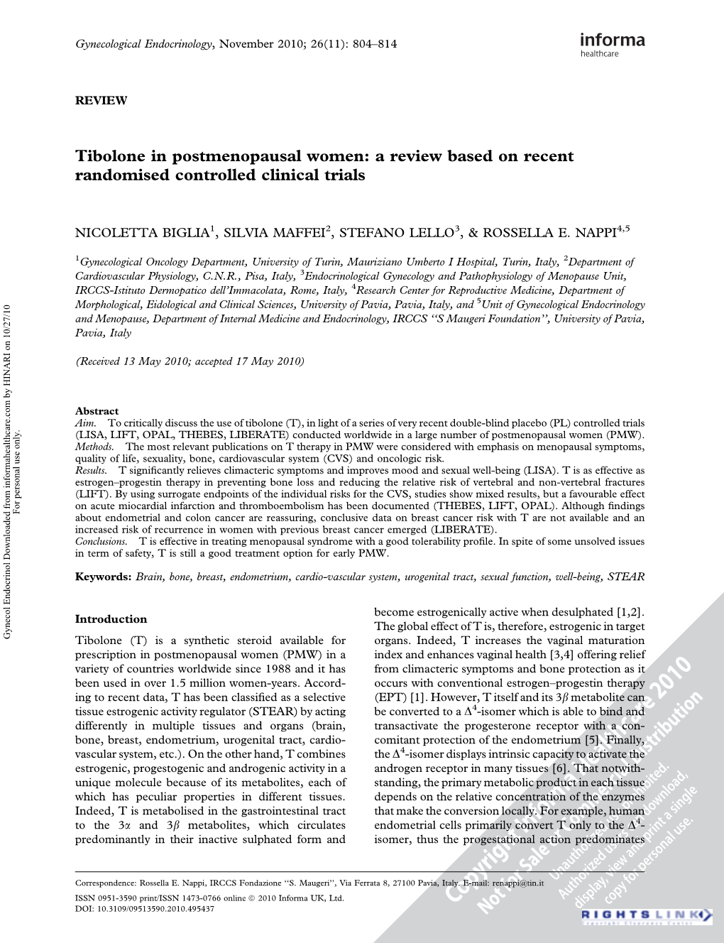 Tibolone in Postmenopausal Women: a Review Based on Recent Randomised Controlled Clinical Trials