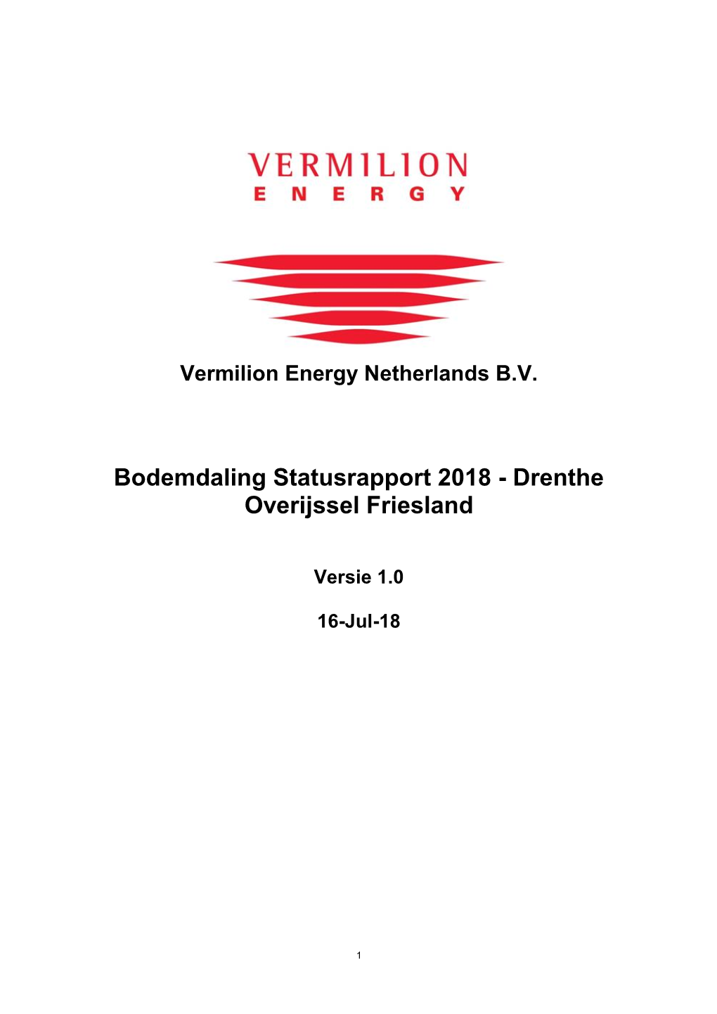 Bodemdaling Statusrapport 2018 - Drenthe Overijssel Friesland