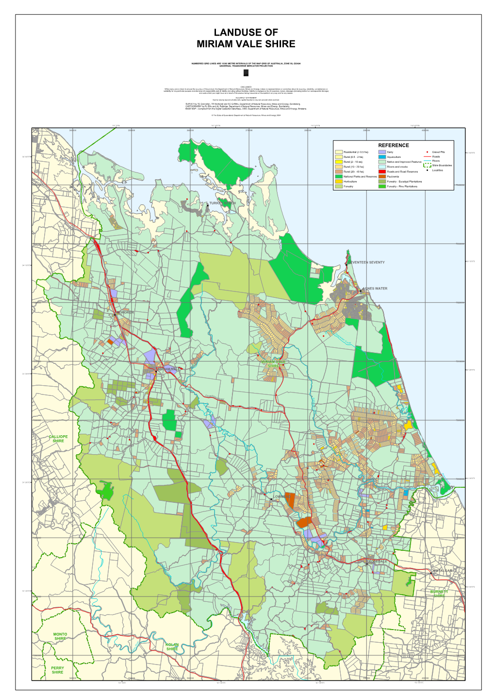 Landuse of Miriam Vale Shire