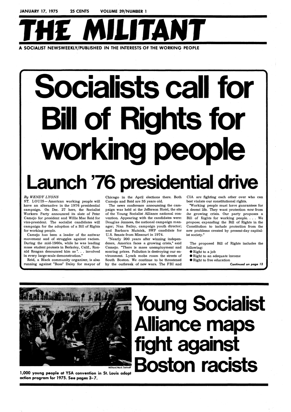 Young Socialist Alliance Maps Fight Against Boston Racists