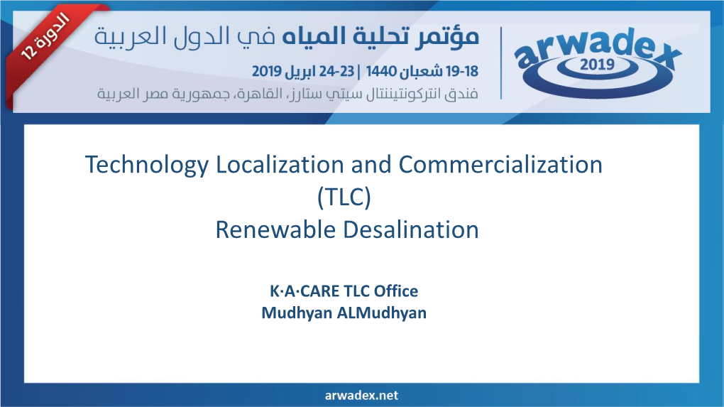 TLC) Renewable Desalination (TLC) K∙A∙CARE Tlcrenewable Office Desalination