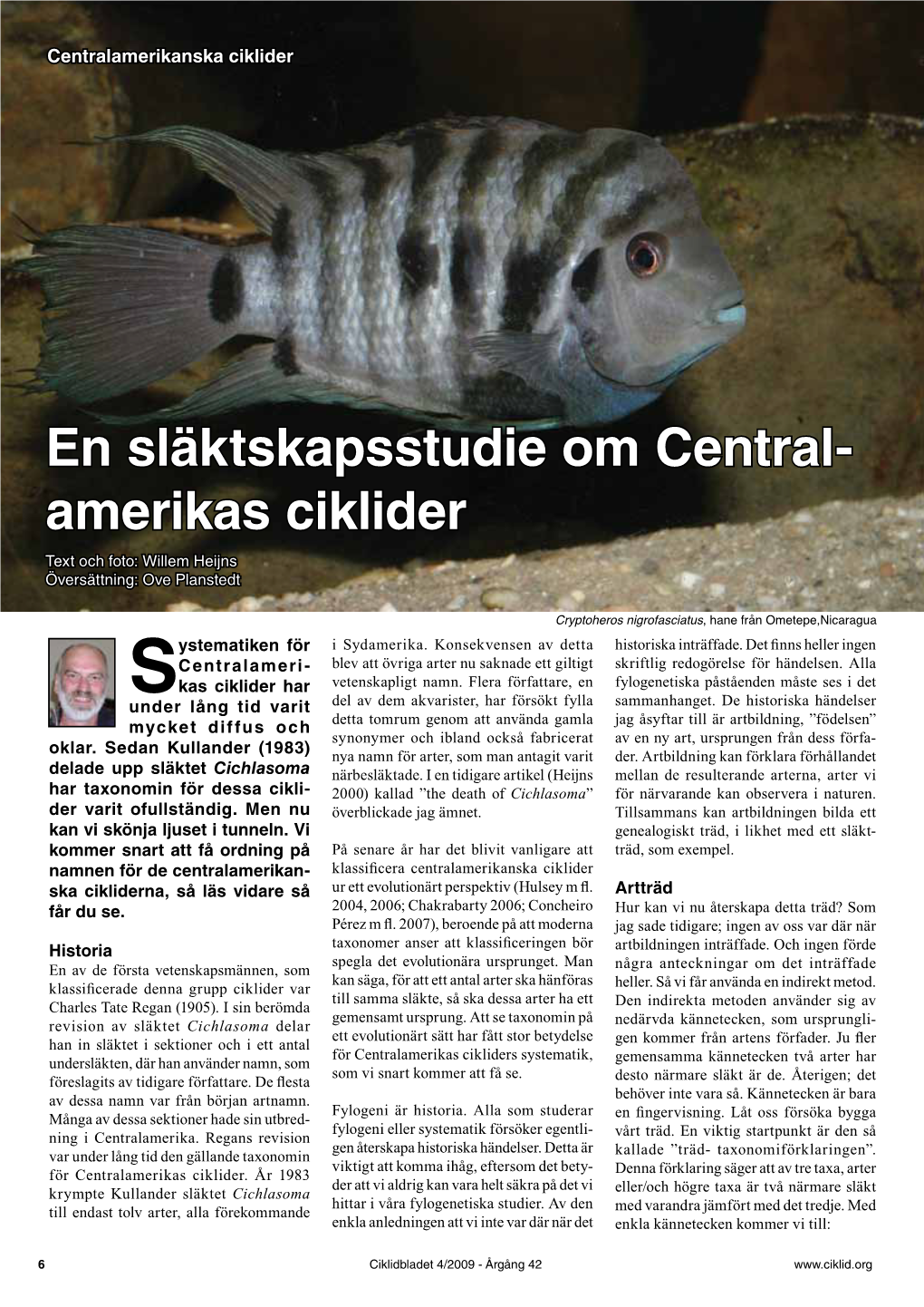 En Släktskapsstudie Om Central- Amerikas Ciklider