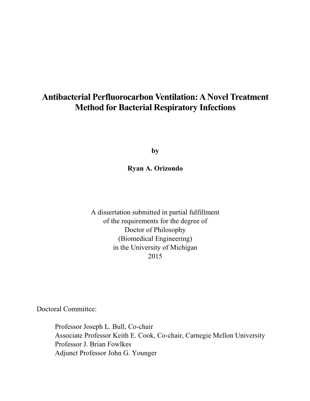 A Novel Treatment Method for Bacterial Respiratory Infections