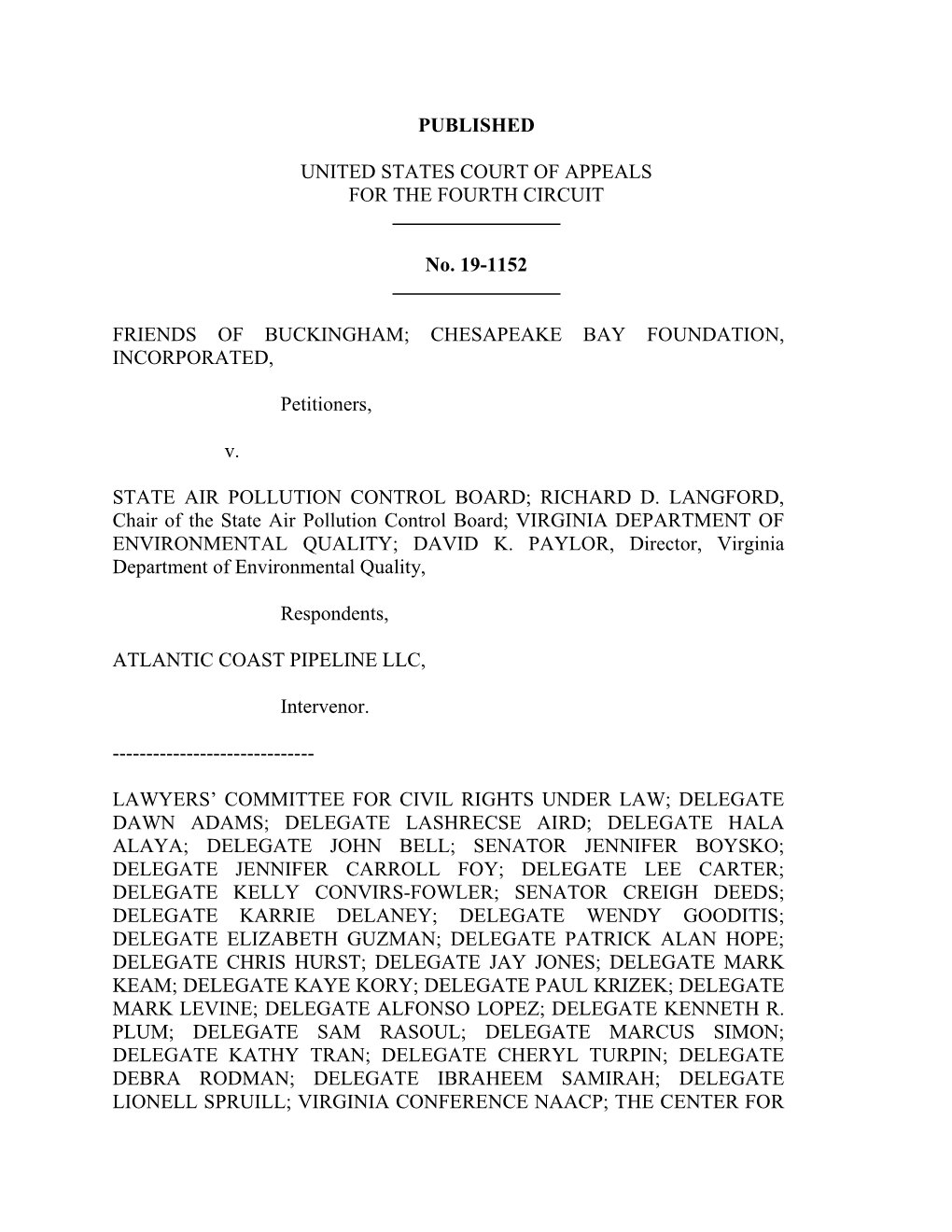 Published United States Court of Appeals for The