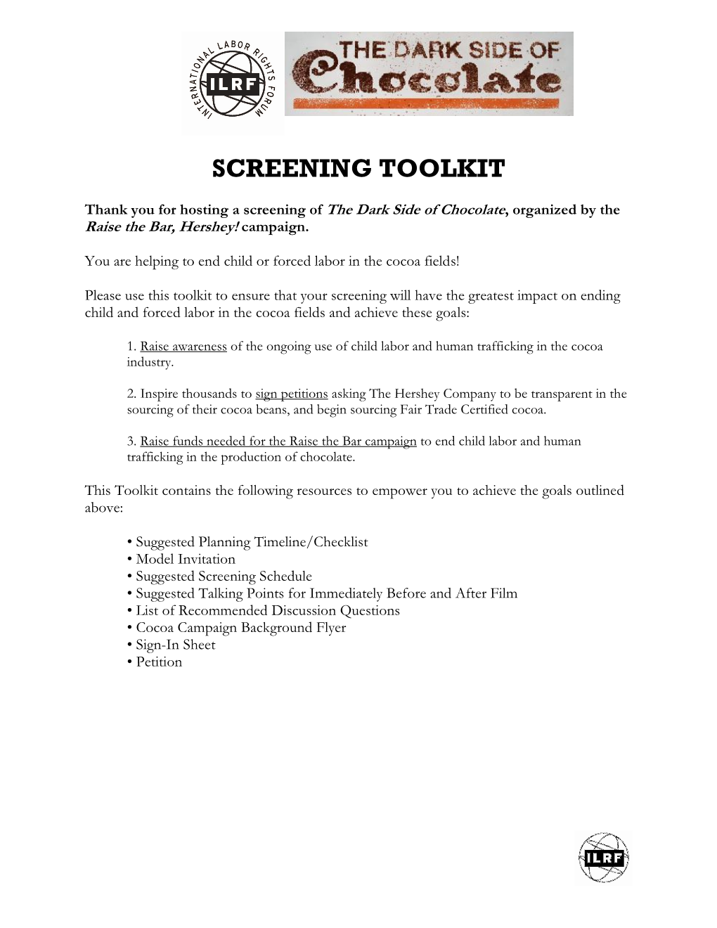 Screening Toolkit