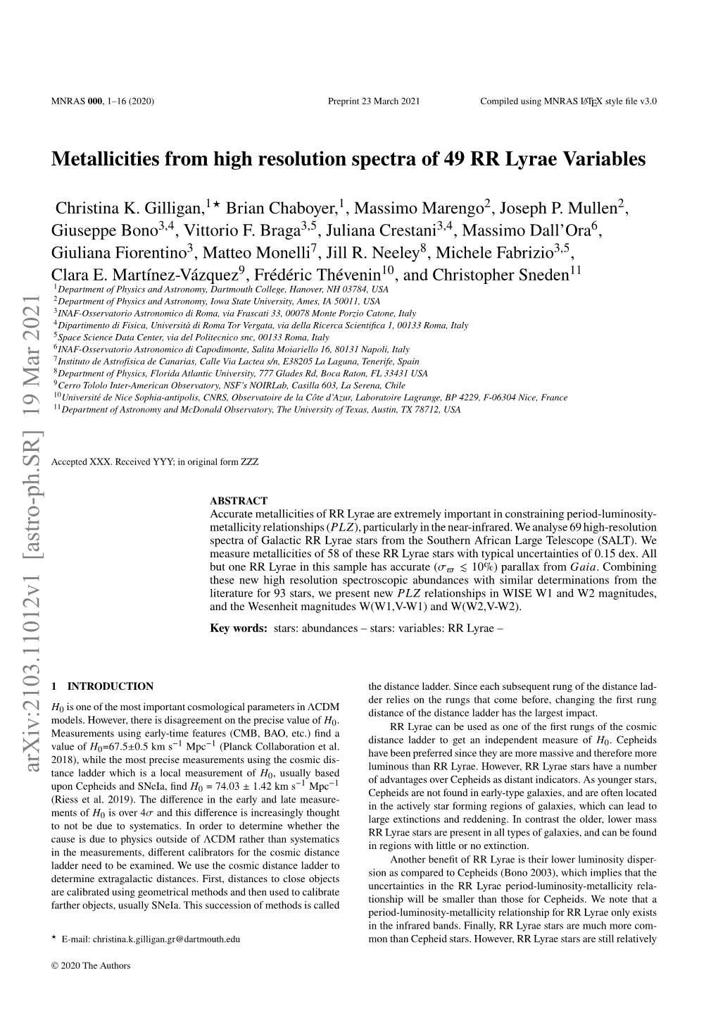 Metallicities from High Resolution Spectra of 49 RR Lyrae Variables