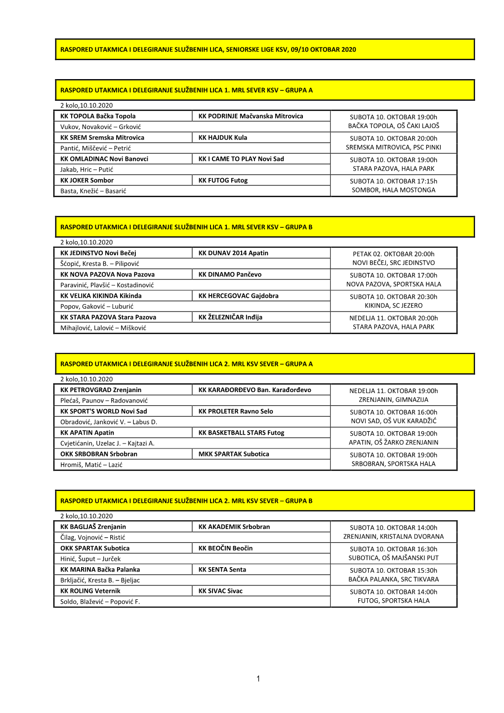 02 Delegiranja Seniorske Lige Ksv 10 Oktobar