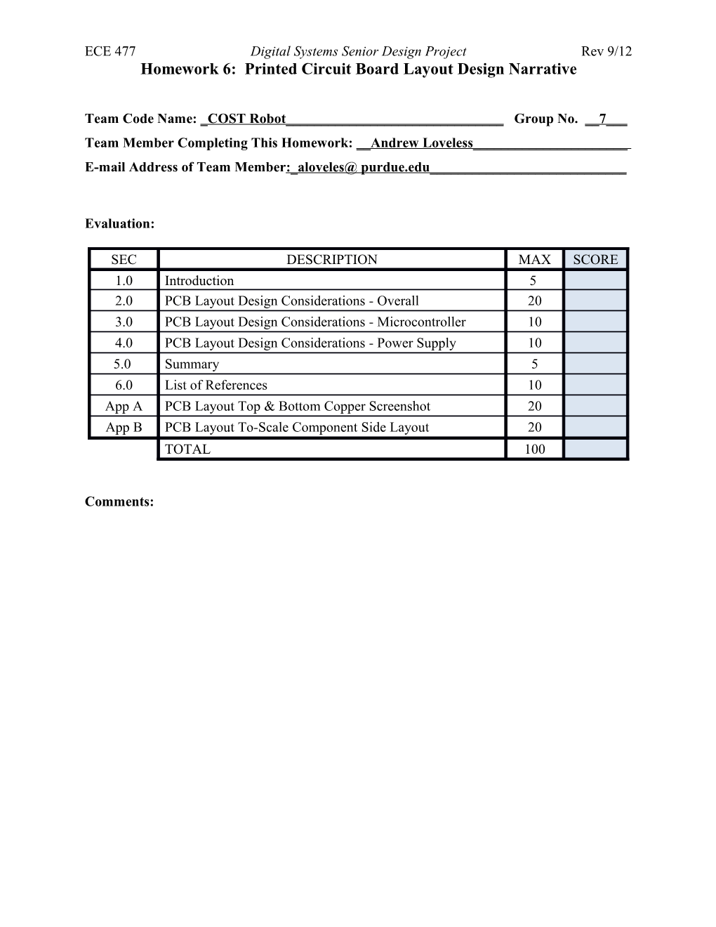 ECE 477 Digital Systems Senior Design Project Rev 9/12 s1