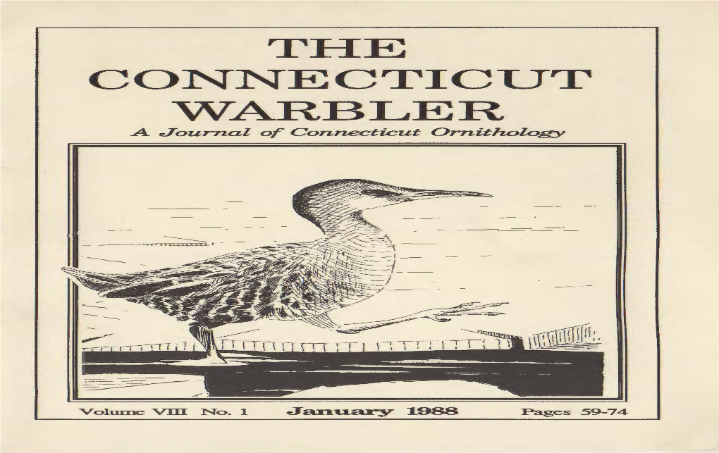 The Connecticut Ornithological Association 314 Unquowaroad Non-Profit Org