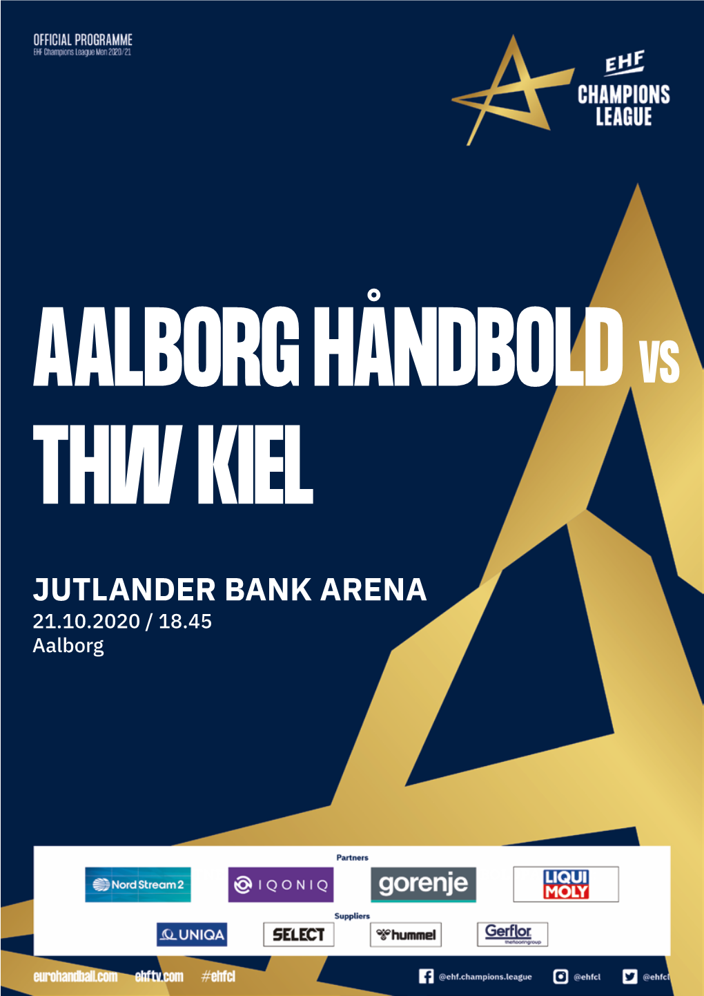 JUTLANDER BANK ARENA 21.10.2020 / 18.45 Aalborg