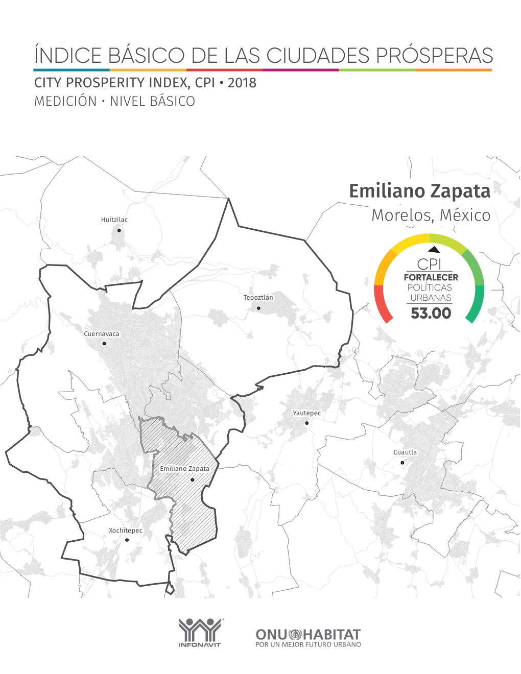 Índice Básico De Las Ciudades Prósperas City Prosperity Index, Cpi • 2018 Medición • Nivel Básico