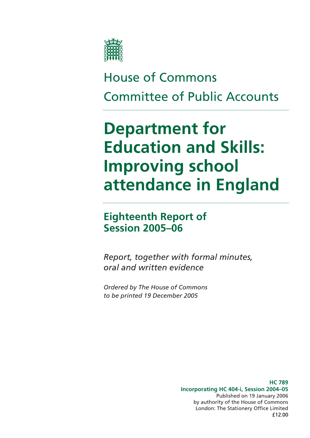 Improving School Attendance in England