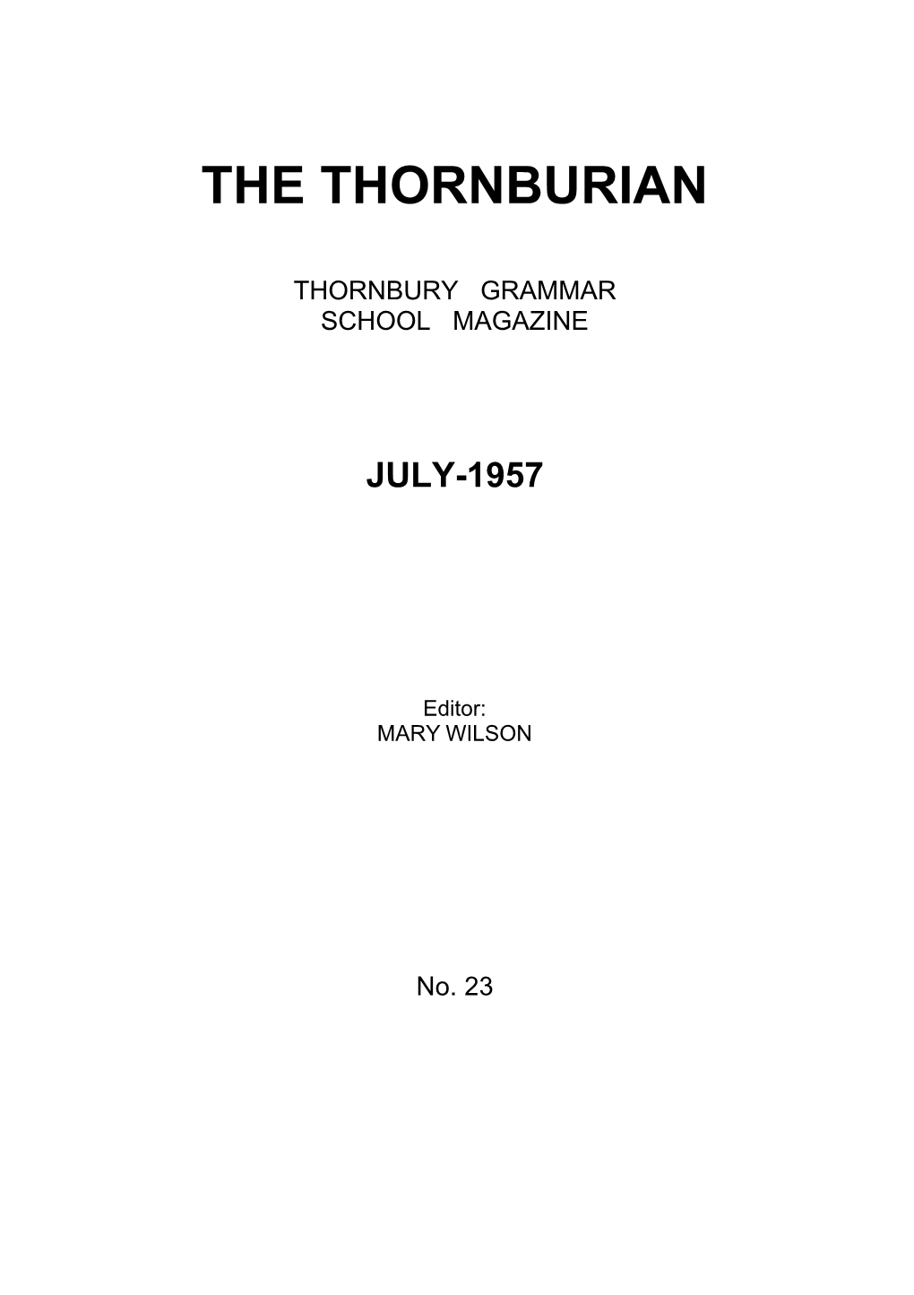 The Thornburian