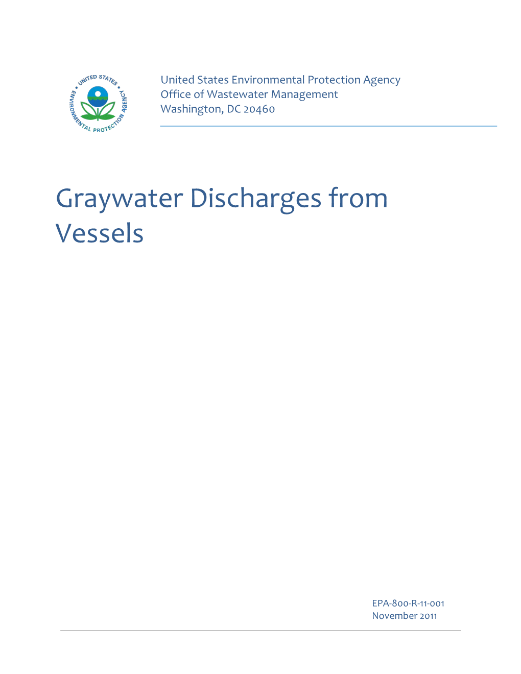 Graywater Discharges from Vessels