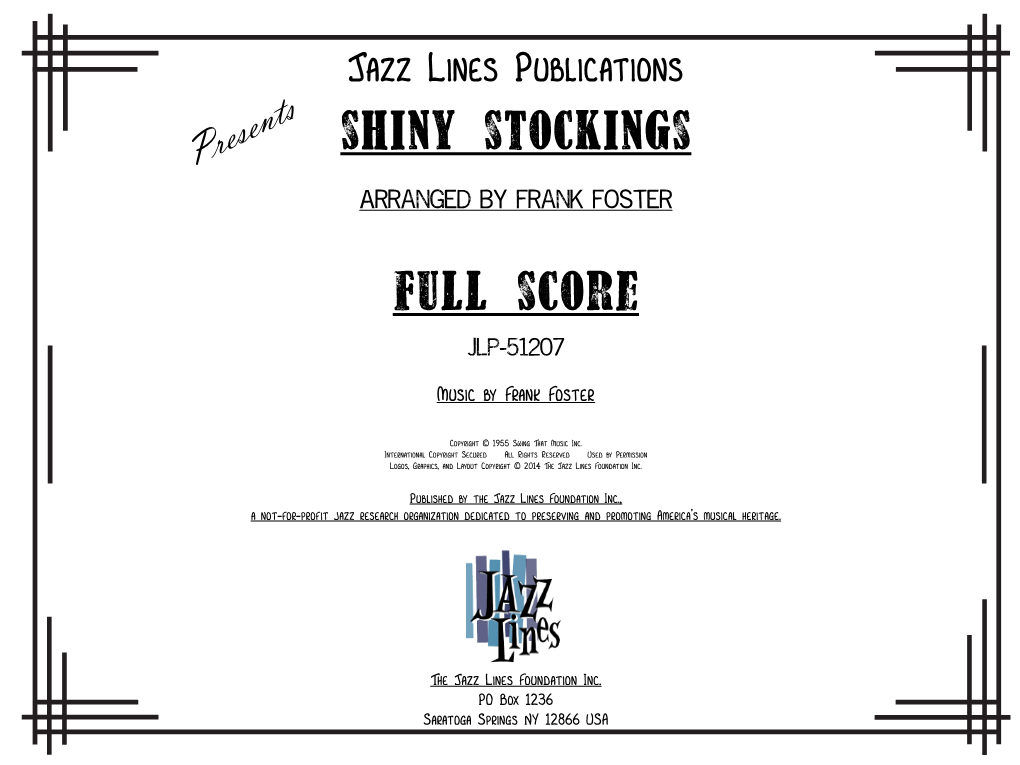 Shiny Stockings Full Score