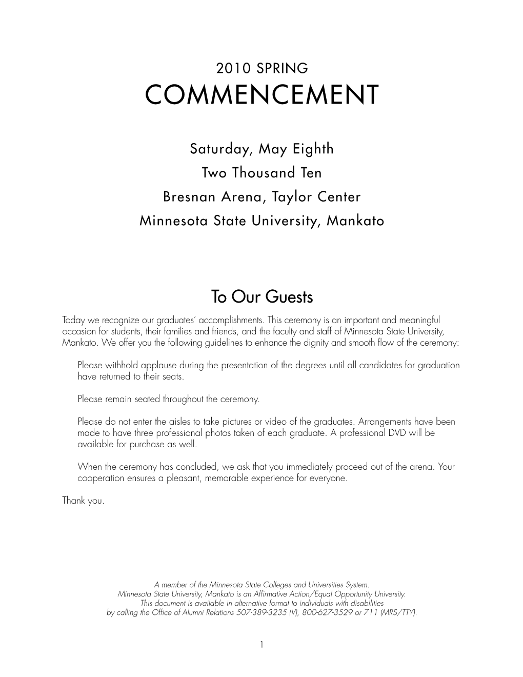 Commencement