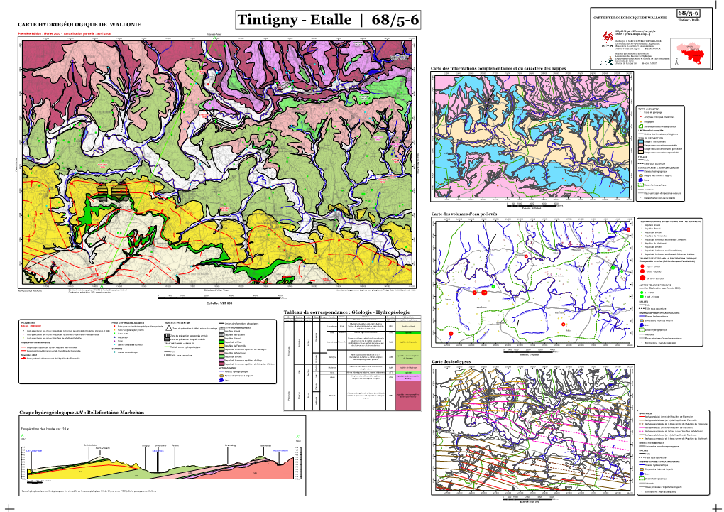 Carte Hydrogéologique De Tintigny