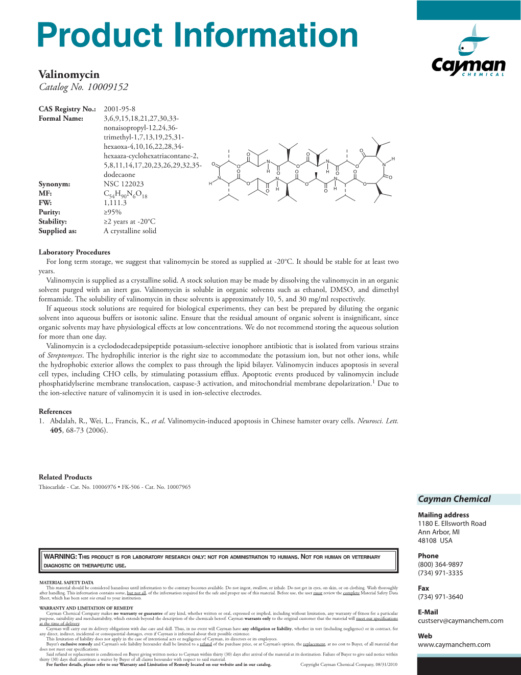 Download Product Insert (PDF)