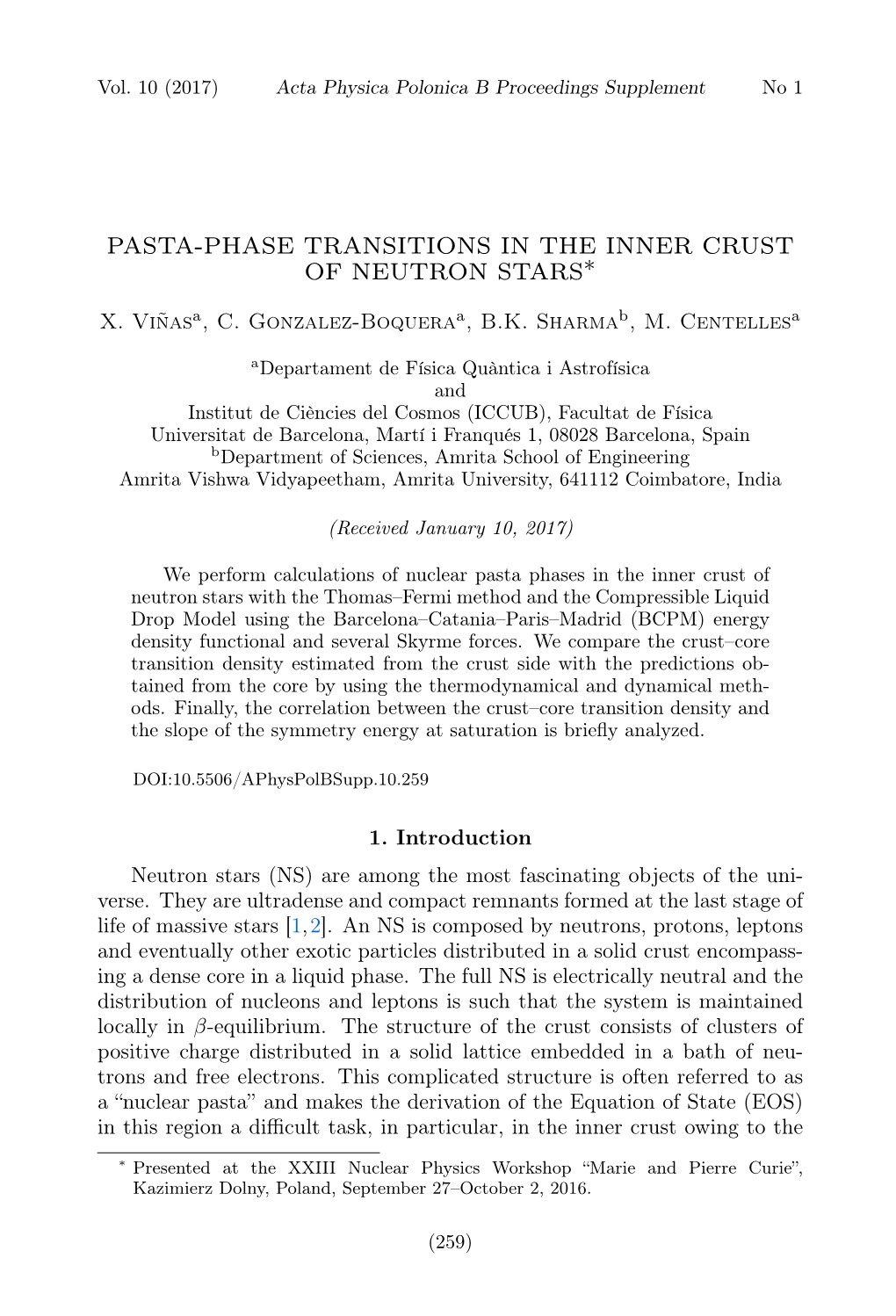 Pasta-Phase Transitions in the Inner Crust of Neutron Stars∗