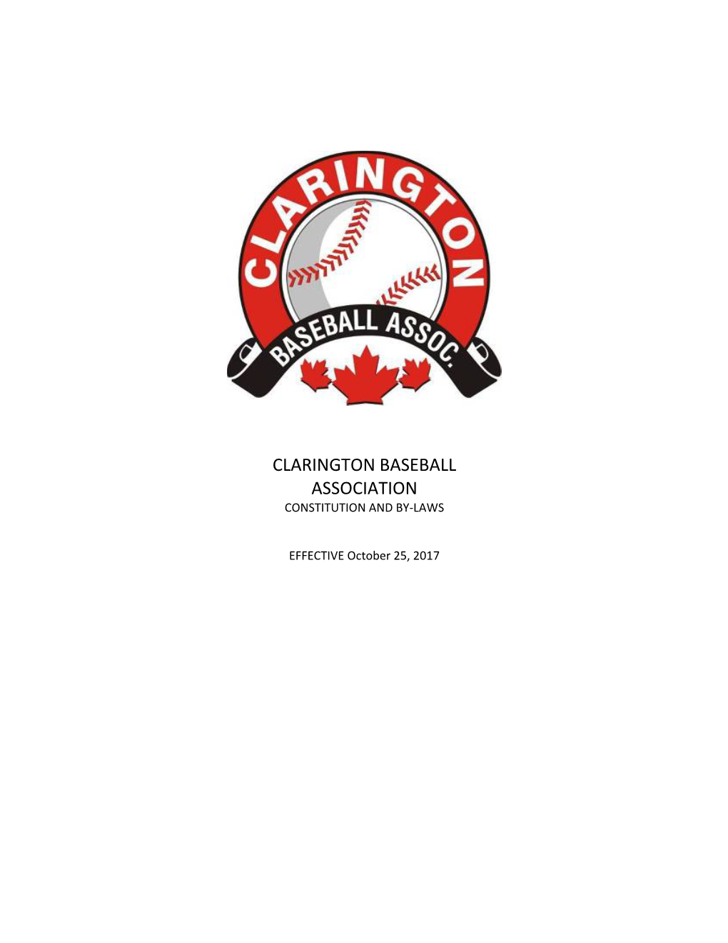 The Clarington Baseball Association