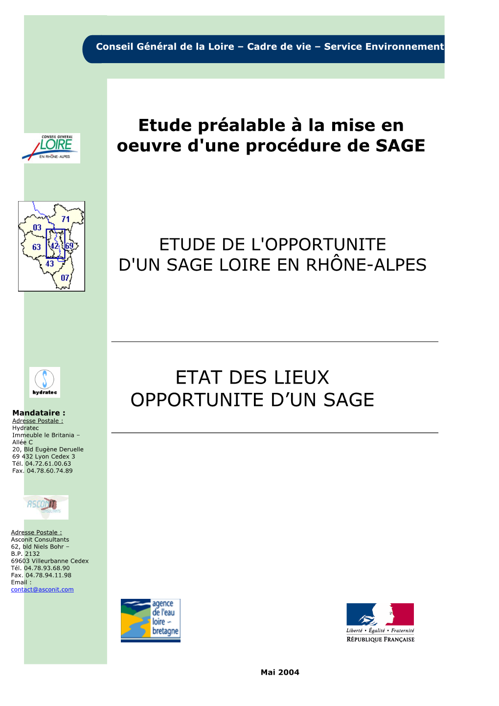 Etat Des Lieux Opportunite D'un Sage