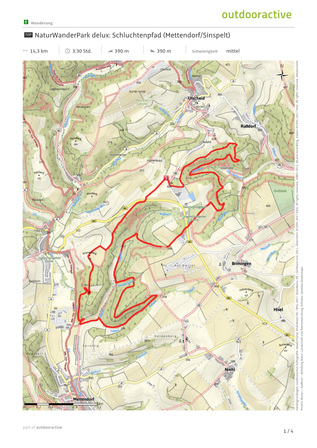 Naturwanderpark Delux: Schluchtenpfad (Mettendorf/Sinspelt)