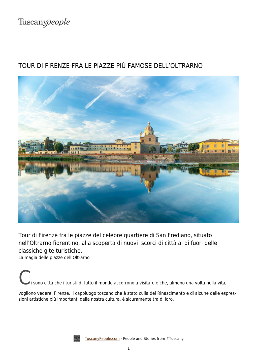 Tour Di Firenze Fra Le Piazze Più Famose Dell&