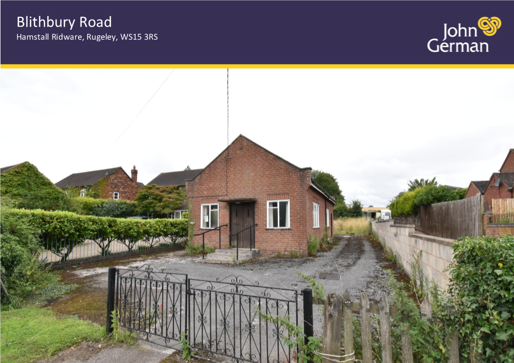 Blithbury Road Hamstall Ridware, Rugeley, WS15 3RS