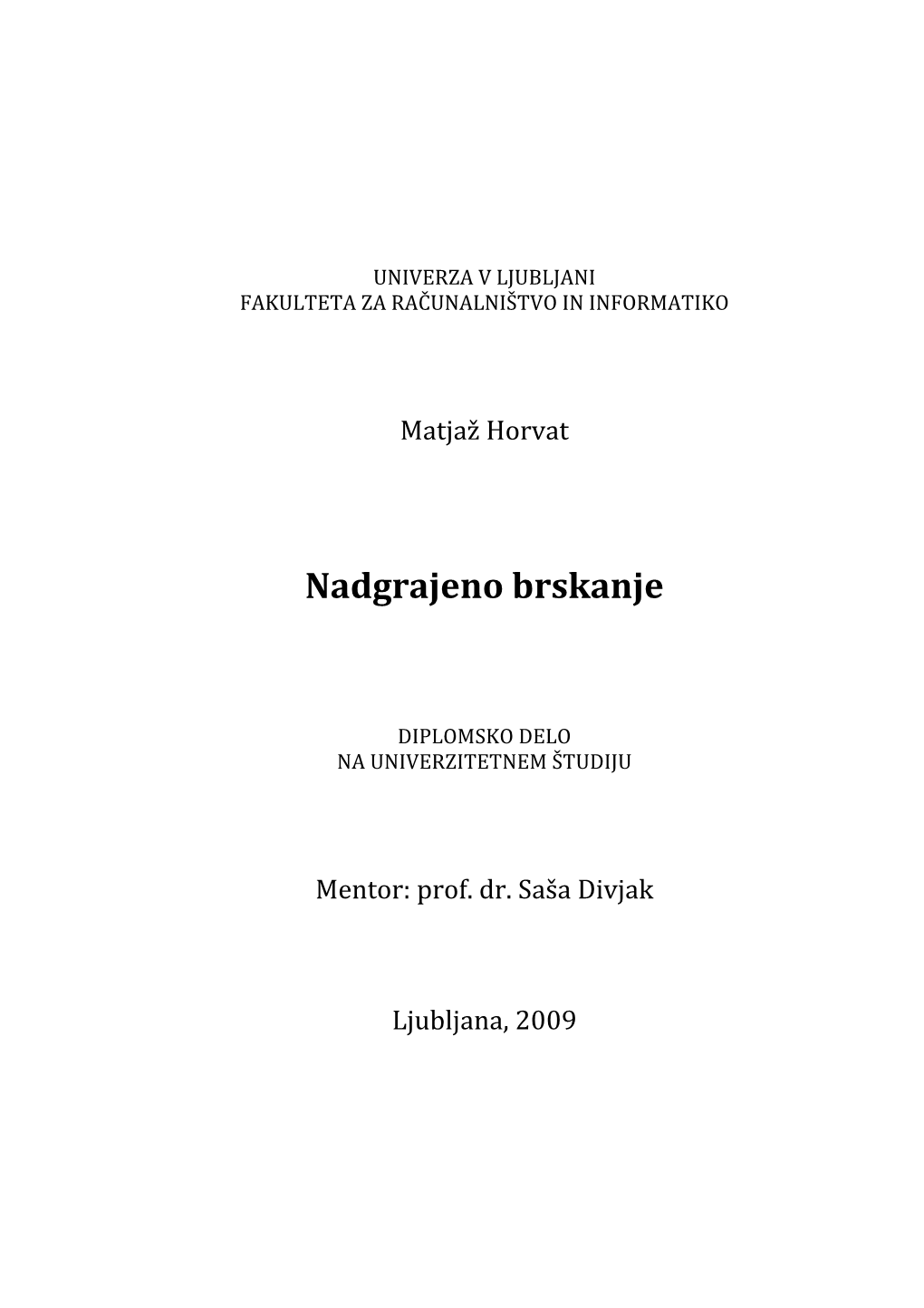 Nadgrajeno Brskanje