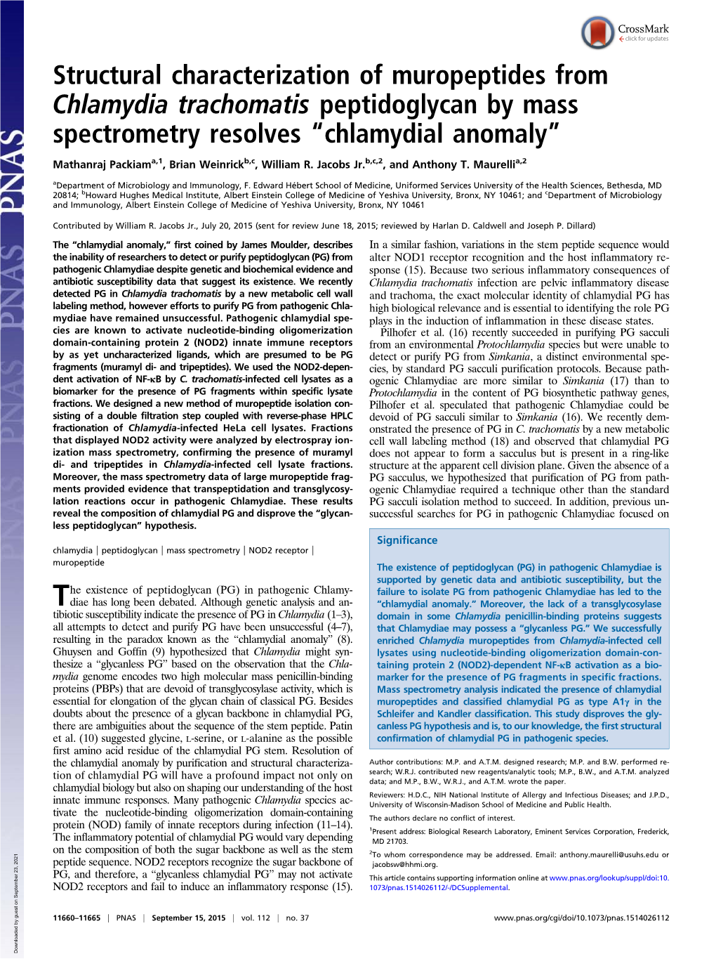 Chlamydial Anomaly”