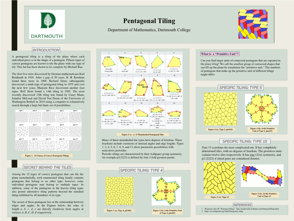 Pentagon Tiling." Figure 3 (A)