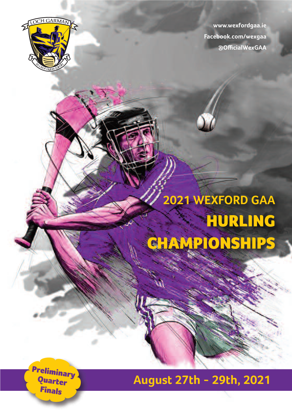 Hurling Preliminary Quarter Finals Programme