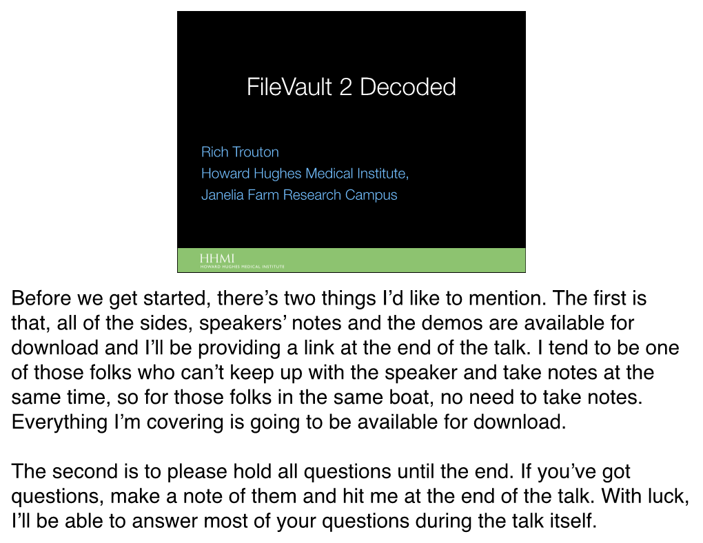 Filevault Decoded